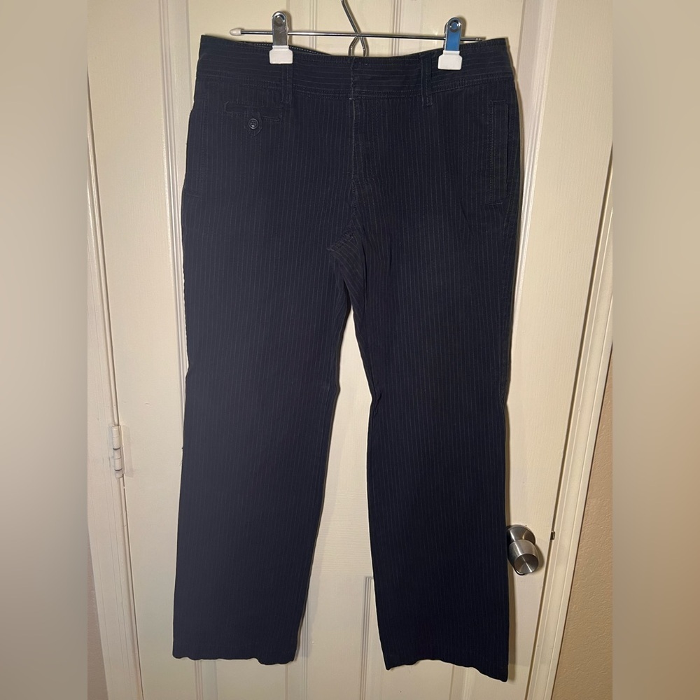 Vintage Y2K Old Navy Women Low Rise Pin Striped Pants